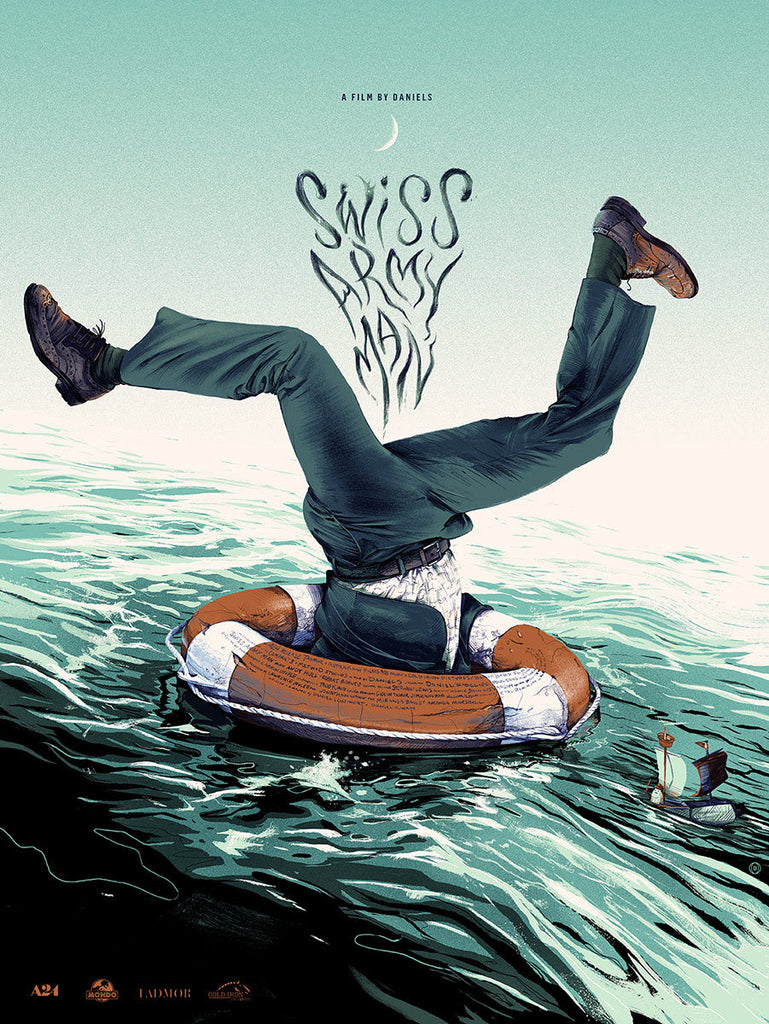 Mondo to Drop Swiss Army Man Prints by Oliver Barrett